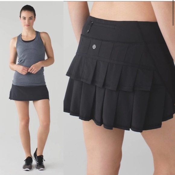 Lululemon Run Pace Setter Skirt Black - Picture 5 of 17